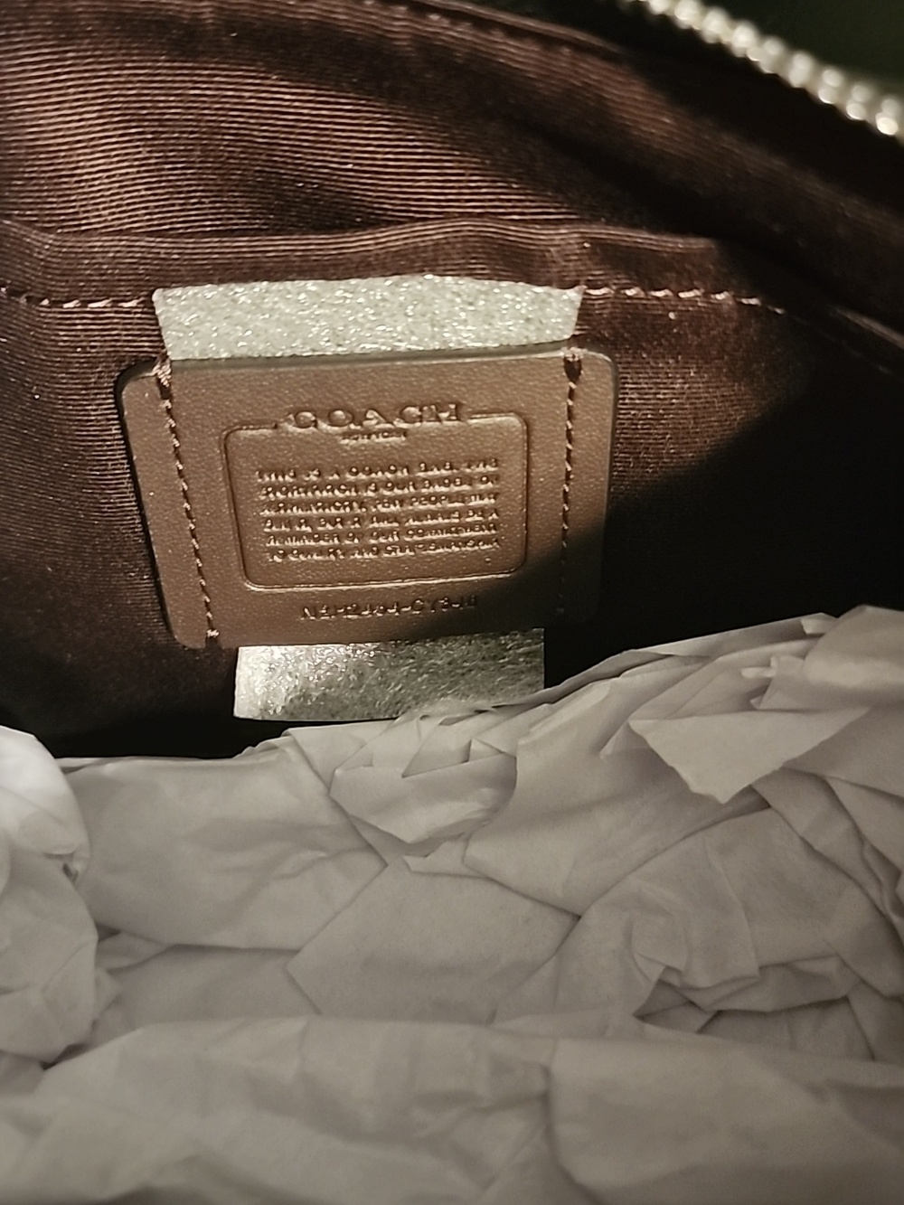 Coach Black Pebbled Leather Heart Teri Bag - Picture 8 of 9
